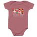 Nutcracker Christmas Baby Onesie, a Mauve Infant Onesie