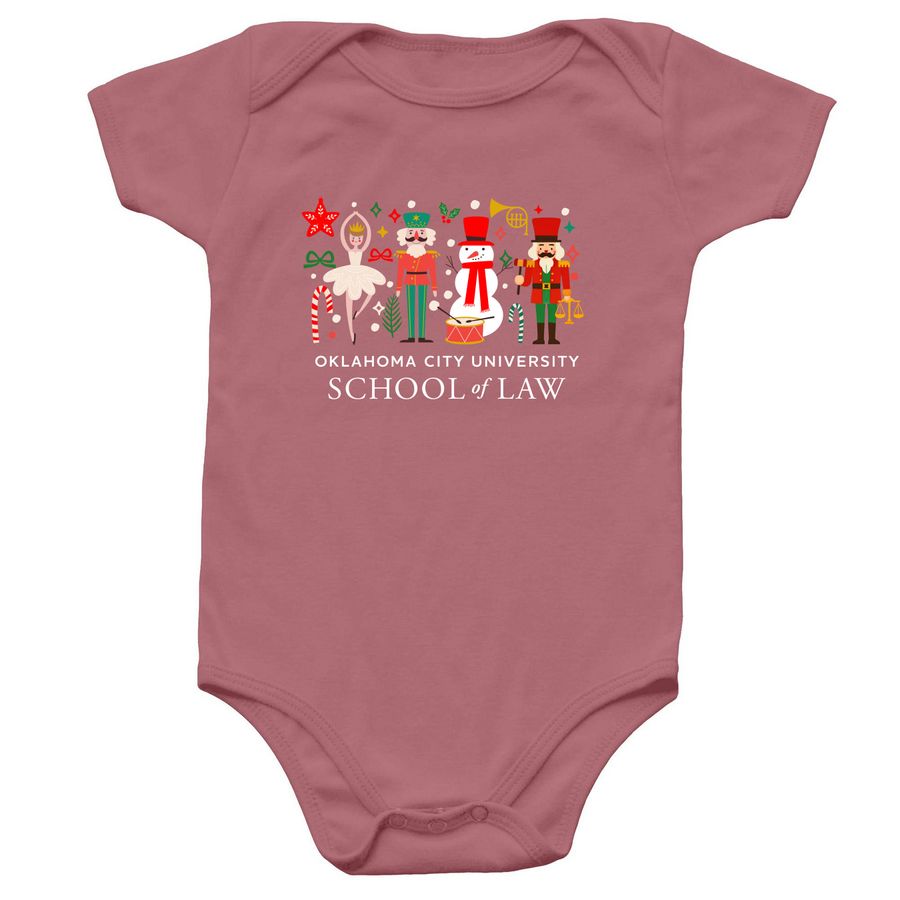 Nutcracker Christmas Baby Onesie, a Mauve Infant Onesie