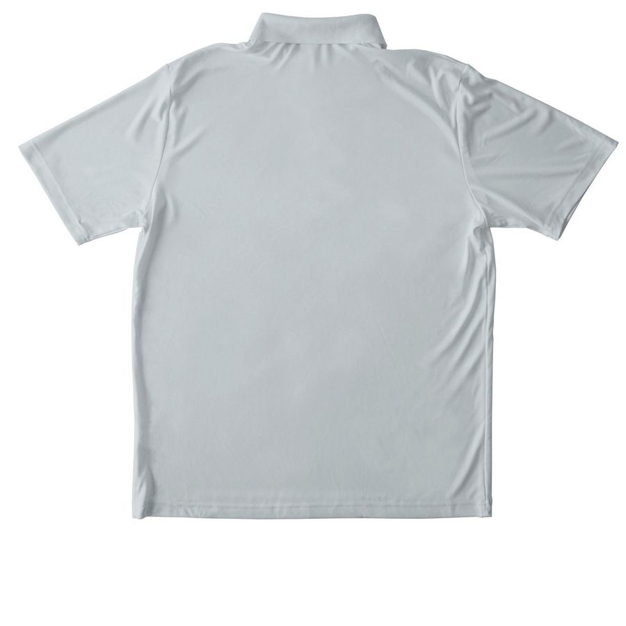 Men's Performance Polo, a Silver Unisex Performance Polo (back-view)