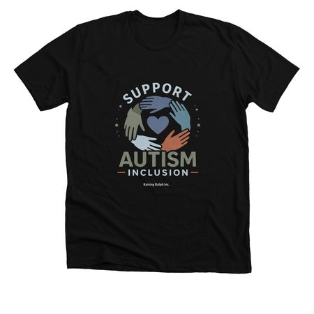 Different Minds. One Community., a Solid Black Blend Premium Unisex Tee