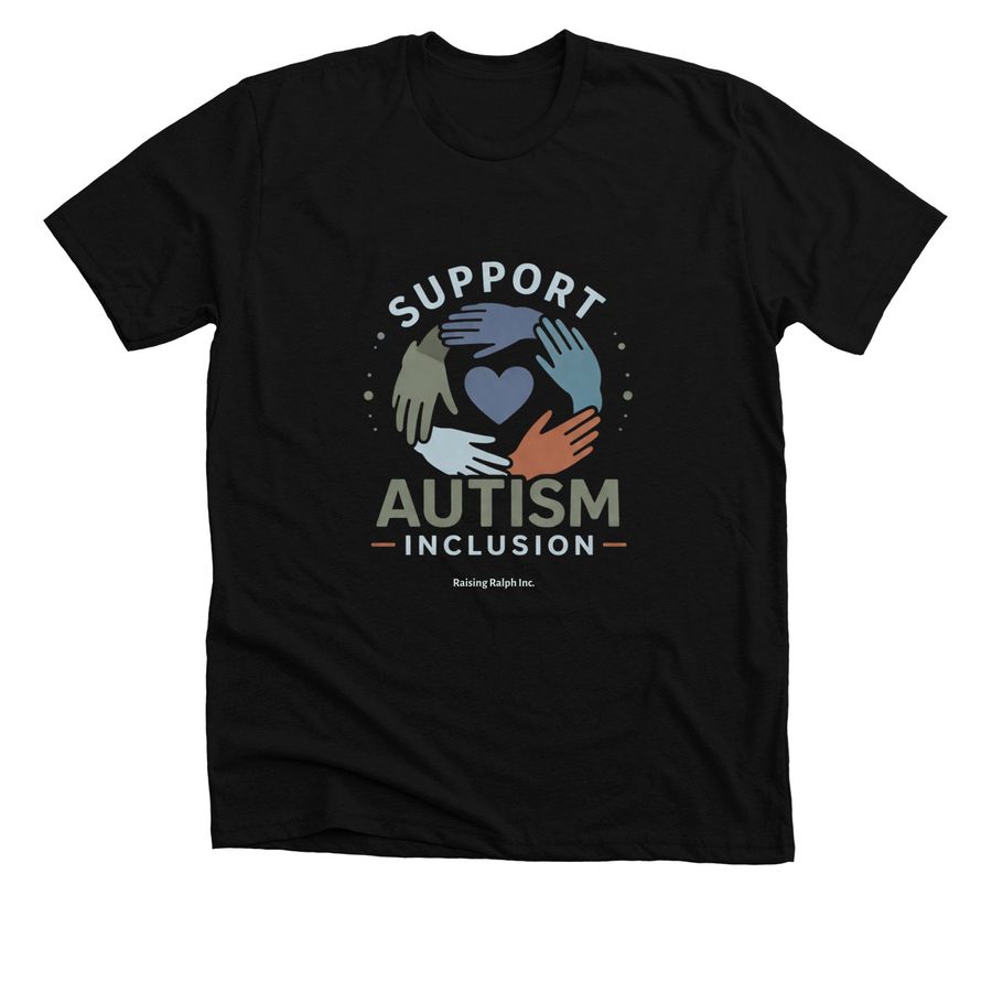 Different Minds. One Community., a Solid Black Blend Premium Unisex Tee
