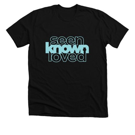 Seen, Known, Loved Tee, a Solid Black Blend Premium Unisex Tee
