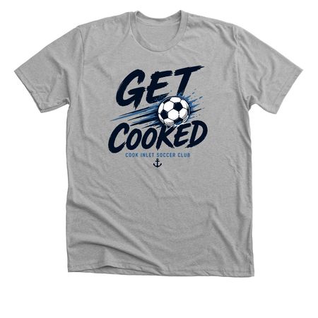 Get Cooked 2, a Athletic Heather Premium Unisex Tee