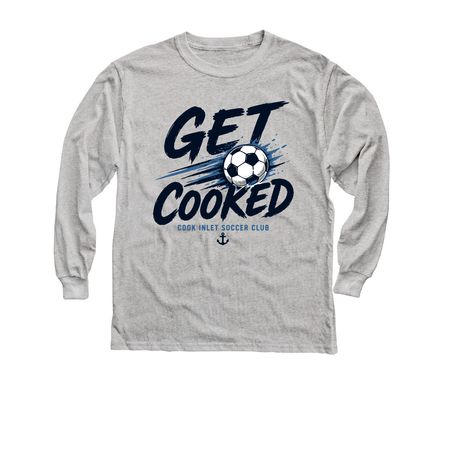 Get Cooked 2, a Sport Grey Youth Long Sleeve Tee