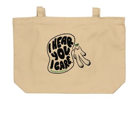 The Vulnerability Project, a Oyster Large Organic Cotton Tote Bag