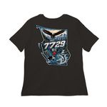 7729 BC - Ask me what it means, a Black Women?s Relaxed Cotton Tee (back-view)