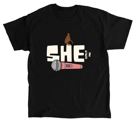 SHE, a Black Classic Unisex Tee