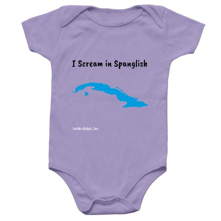 Cubanito&nbsp;, a Lavender Infant Onesie