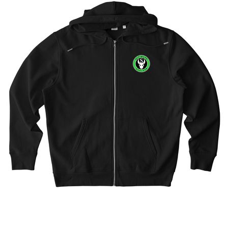 Ultimate Merch, a Black Stanley/Stella Unisex Cultivator 2.0 Zip Up Pullover Hoodie