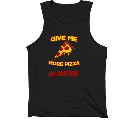 Pizza Drip ., a Black Premium Cotton Tank