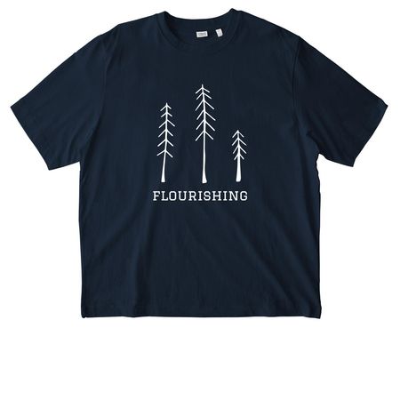 '26 Theme Flourishing, a French Navy Stanley/Stella Unisex Freestyler Heavyweight Tee