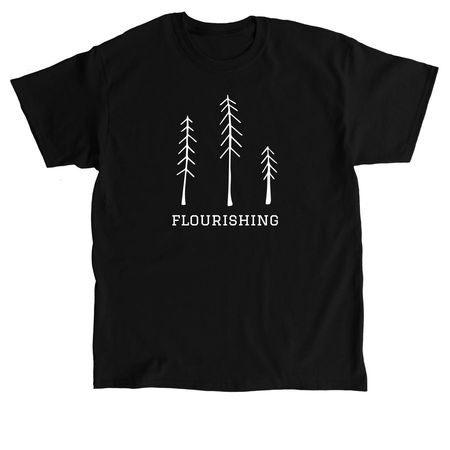 '26 Theme Flourishing, a Black Classic Unisex Tee