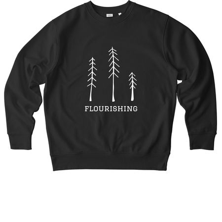 '26 Theme Flourishing, a Black Stanley/Stella Unisex Changer 2.0 Crewneck Sweatshirt
