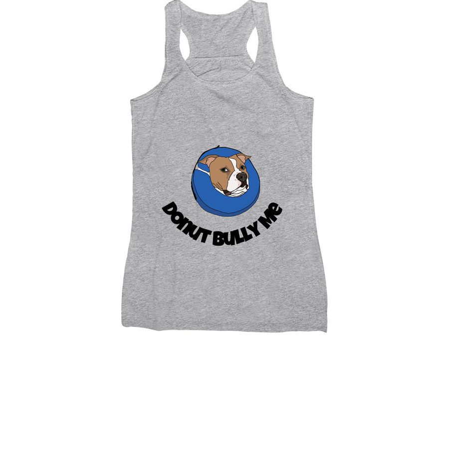 Donut Bully Me, a Athletic Heather Women's Racerback