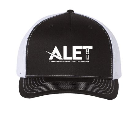 The El CAPitan&nbsp;, a Black/ White Printed Five-Panel Trucker Cap