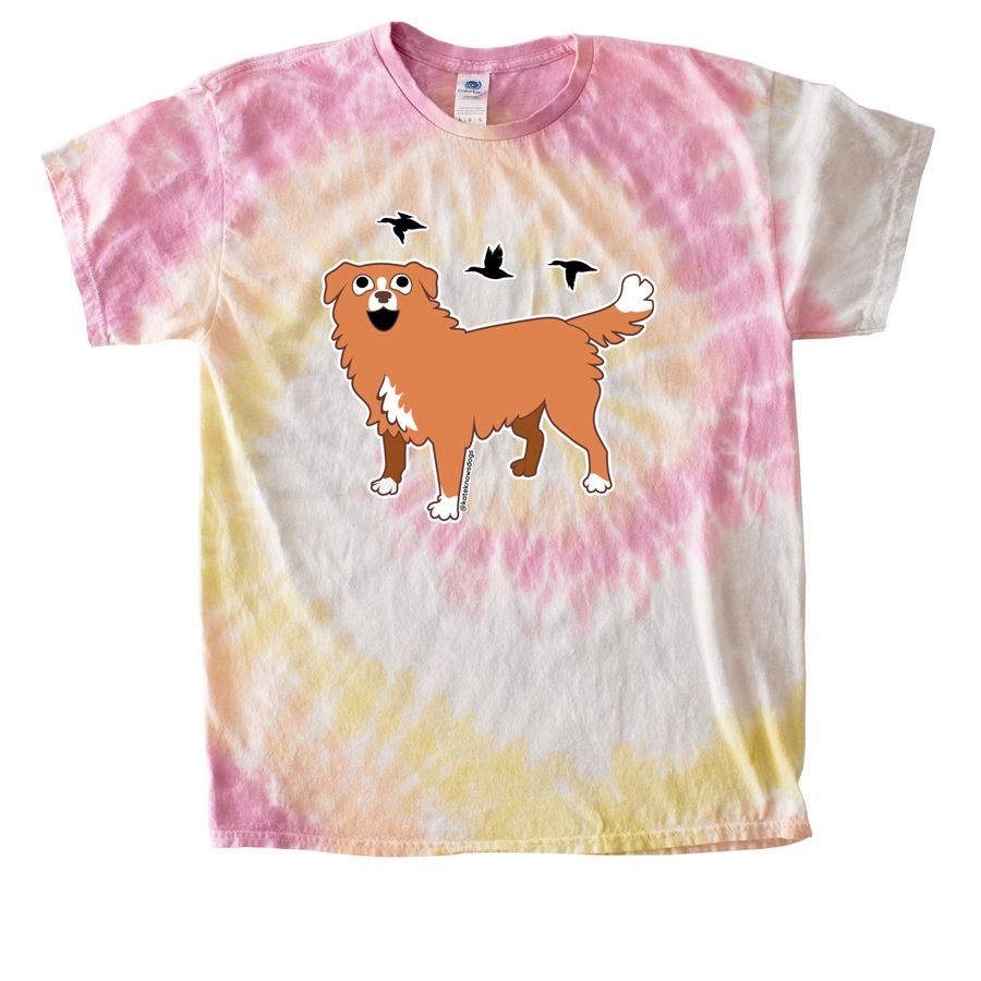 Duck, Duck, Woofs, a Desert Rose Classic Tie Dye Tee