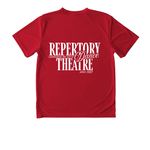 {RDT&nbsp;2026} Performance Wear Series&nbsp;, a True Red Youth Performance Tee (back-view)