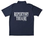 {RDT&nbsp;2026} Performance Wear Series&nbsp;, a True Navy Unisex Performance Polo (back-view)