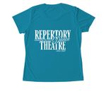 {RDT&nbsp;2026} Performance Wear Series&nbsp;, a Atomic Blue Women's Performance Tee (back-view)