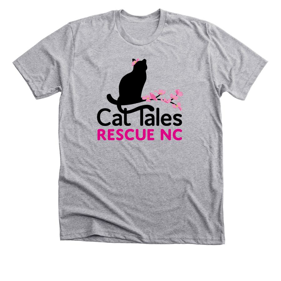 Cat Tales Rescue NC, a Athletic Heather Premium Unisex Tee