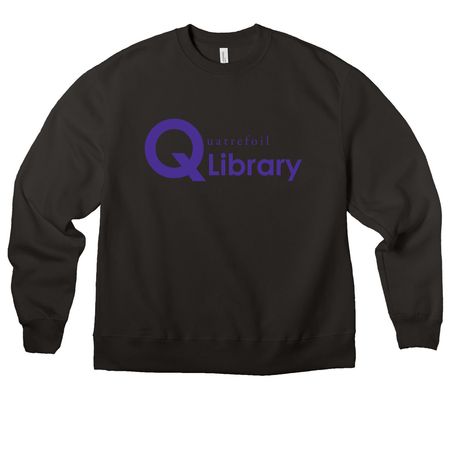 Quatrefoil 20's Logo Shirts, a Black Premium Heavyweight Crewneck Sweatshirt