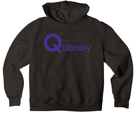 Quatrefoil 20's Logo Shirts, a Black Premium Heavyweight Pullover Hoodie