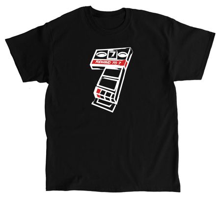 Rewind to 7 Classic Merch, a Black Classic Unisex Tee