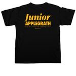 JR AP, a Black Comfort Colors Unisex Tee (back-view)