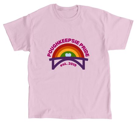 Poughkeepsie Pride Shirts, a Light Pink Classic Unisex Tee