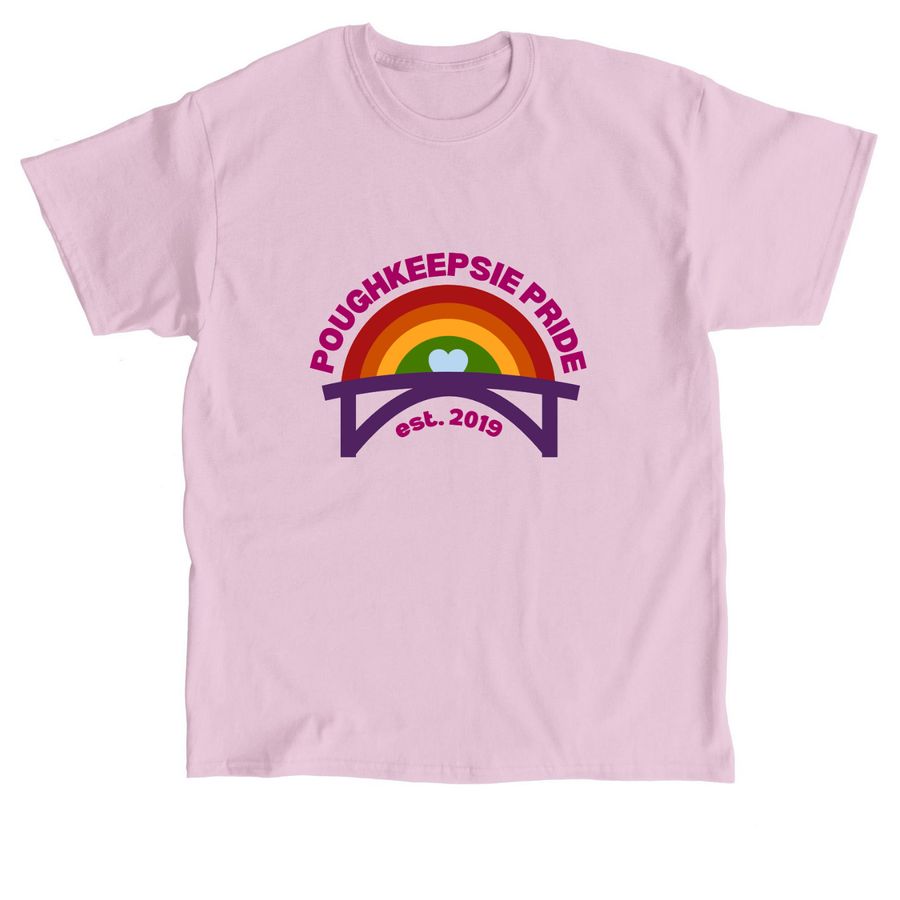 Poughkeepsie Pride Shirts, a Light Pink Classic Unisex Tee