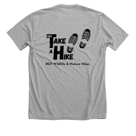 Take A Hike - RGV, a Athletic Heather Premium Unisex Tee (back-view)