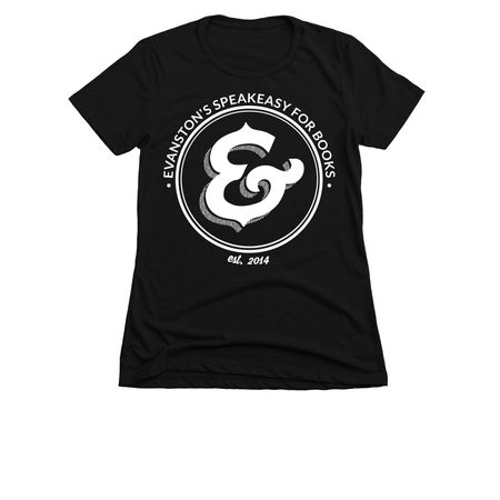 Bookends & Beginnings, a Black Women's Slim Fit Tee
