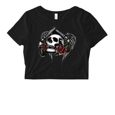 Death Before Dishonor&nbsp;, a Black Women's Fitted Cropped Tee