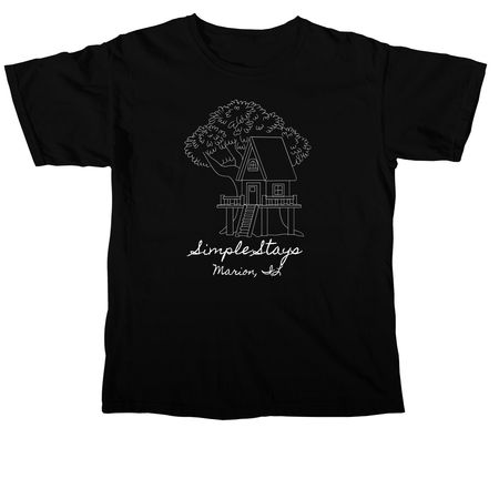 Treehouse Graphic, a Black Comfort Colors Unisex Tee