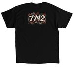 The Return of the Ruckus, a Black Classic Unisex Tee (back-view)