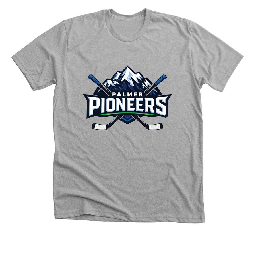 Palmer Pioneers&nbsp;, a Athletic Heather Premium Unisex Tee