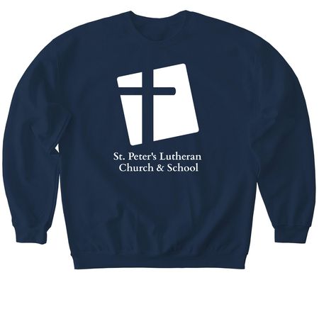 St. Peter's Logo Shirts & Sweaters, a Navy Softstyle Crewneck Sweatshirt