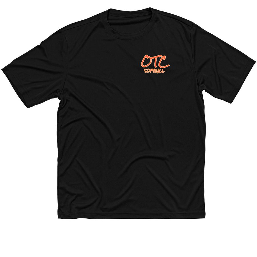 OTC Softball Activewear, a Black Classic Performance Tee