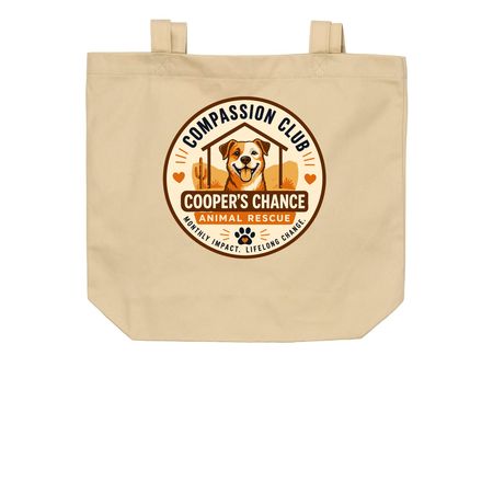 Compassion Club Exclusive, a Oyster Organic Cotton Tote Bag