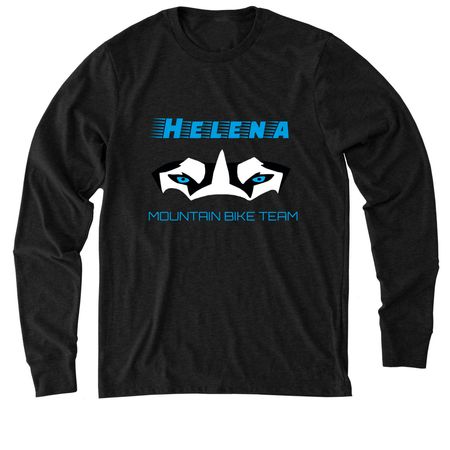 Shirts & Hoodies | Fast Letters | Front Logo, a Space Black Allmade Eco Triblend Long Sleeve Tee