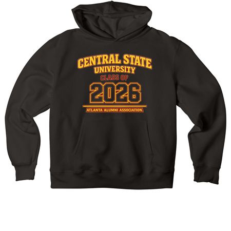 "CLASS OF 2026 ALUMNI, a Black Premium Heavyweight Pullover Hoodie