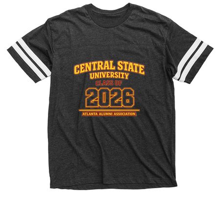 "CLASS OF 2026 ALUMNI, a Vintage Smoke / White Football Jersey Tee