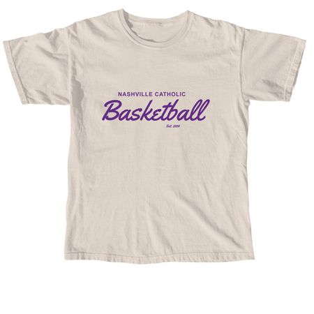 Basketball Comfort Colors T-shirt, a Ivory Comfort Colors Unisex Tee