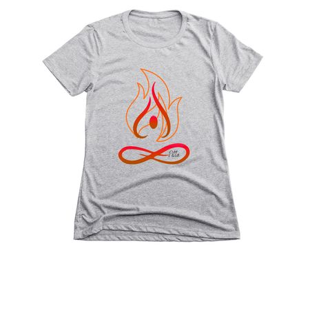 Pitta, a Dark Heather Grey Women's Slim Fit Tee