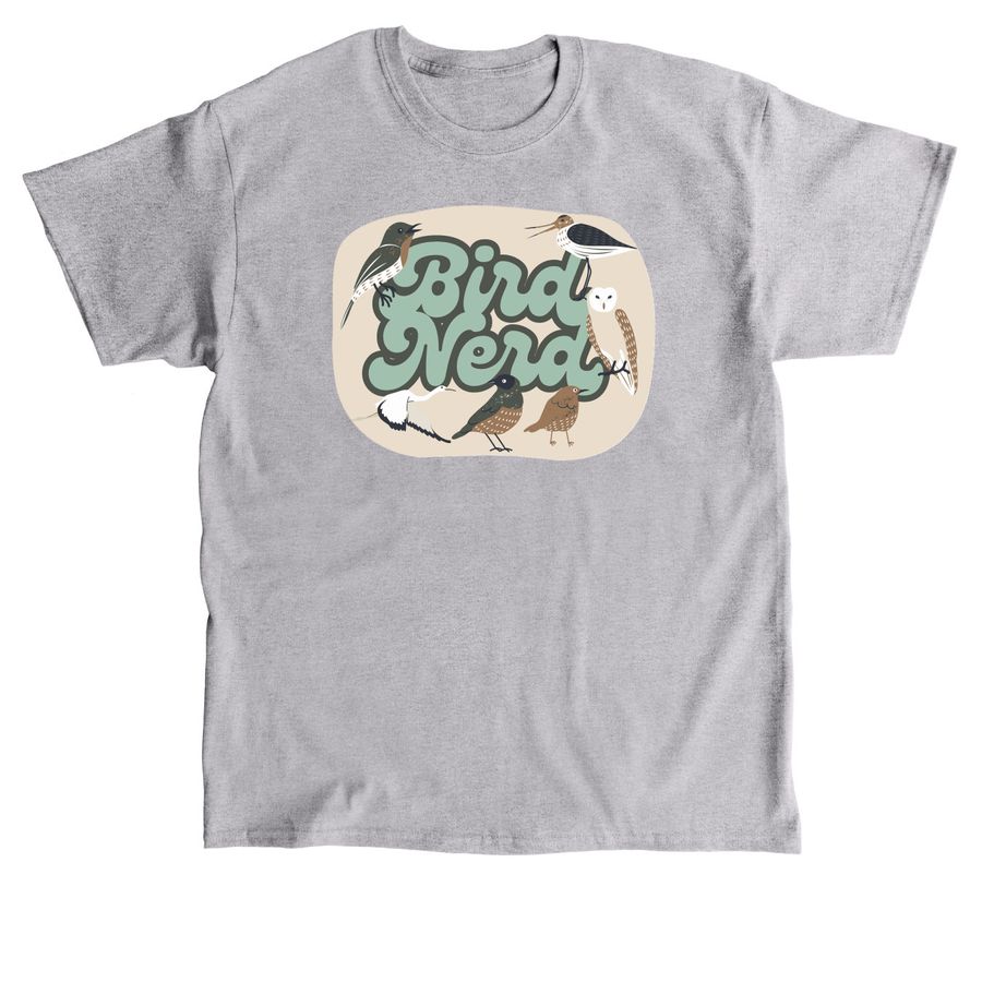 Bird Nerd, a Sport Grey Classic Unisex Tee