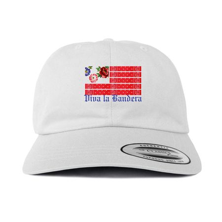 US Latino Flag Cap, a White Printed Classic Baseball Cap