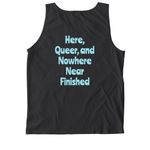 Pride Month Collection, a Black Comfort Colors Tank Top (back-view)