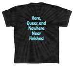 Pride Month Collection, a Black Classic Tie Dye Tee (back-view)