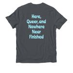 Pride Month Collection, a Terrain Grey Allmade Organic Cotton Unisex Tee (back-view)