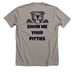 Show Me Your Pitties, a Heather Stone Premium Unisex Tee (back-view)